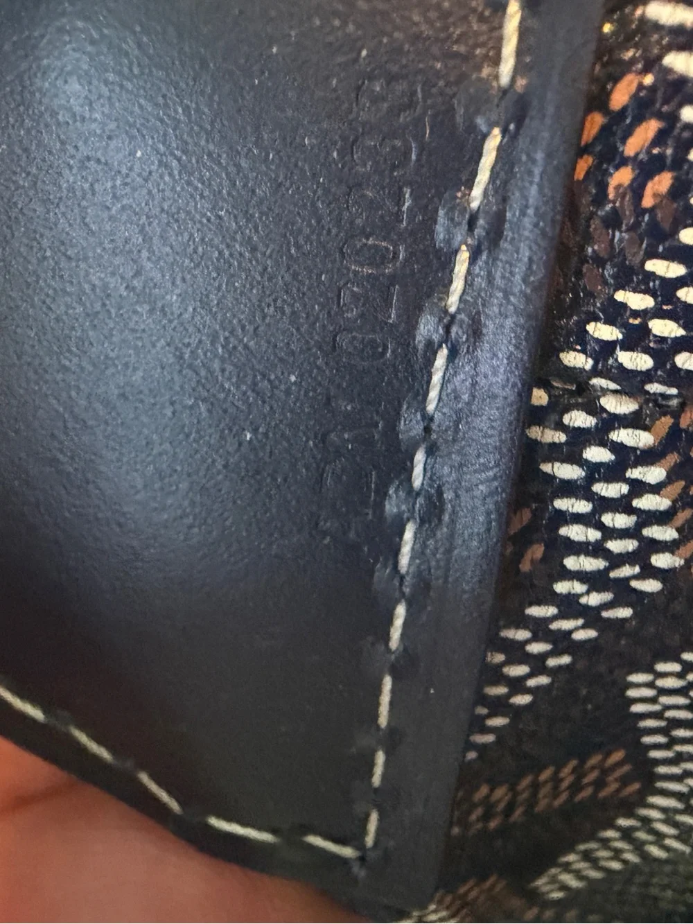 Goyard Bowling 45 Travel Duffle Dark Navy